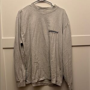 Essentials Fear of God Men’s Gray T-Shirt Size M Logo Streetwear Tee